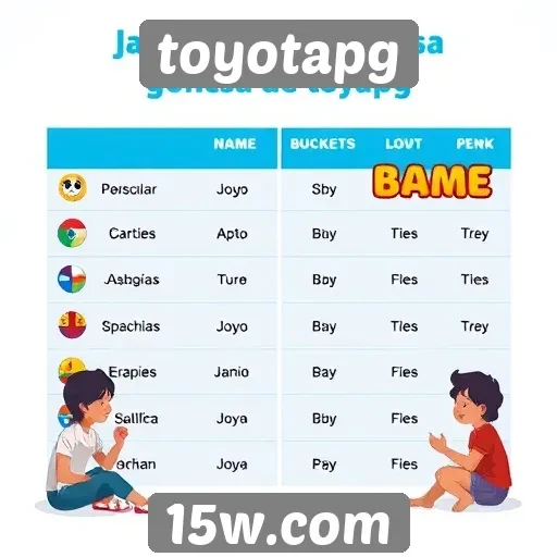 Comparativo de jogos populares no toyotapg